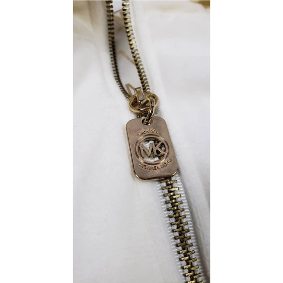 Michael Kors Zip Up Crushed Velvet JackeT NWOT - Picture 2 of 4